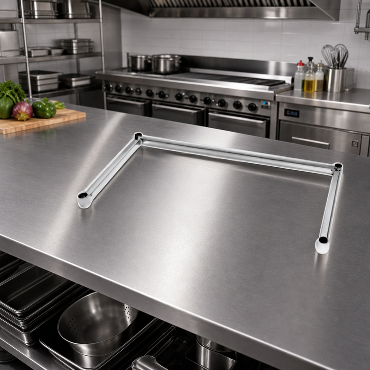 Product image #2 for Eagle Group 24 Inch x 21 Inch Stainless Steel 3-Sided Channel Frame