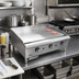 Thumbnail image #2 for Comstock-Castle 24-Inch Countertop Gas Griddle with Half Smooth / Half Grooved Plate