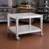 Thumbnail image #2 for Garland Heavy-Duty 24-Inch Counter Equipment Stand with Open Base, Shelf, and Front-Locking Casters