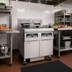 Thumbnail image #2 for Frymaster RE High Efficiency FPRE217 Electric Fryer Battery with Built-In Filtration, (2) 50-Lb Open Frypots