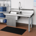 Thumbnail image #2 for Eagle Group Straight Right-to-Left Soiled Dishtable with 8-Inch Backsplash and Pre-Rinse Sink, 120 x 30 x 43-1/2 Inches