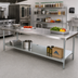Thumbnail image #2 for Advance Tabco Galvanized Work Table Undershelf for 132