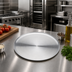 Thumbnail image #3 for 16-Inch Round Stainless Steel Plate, Satin Finish