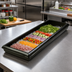 Thumbnail image #2 for FiveStar Insulated Cold Food Buffet Bar, 70-5/8 x 24-7/8 x 6-5/8 Inches, Black Polyethylene