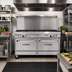 Thumbnail image #2 for Southbend Ultimate 60-Inch Gas Restaurant Range with 9 Open Burners and Dual Convection Ovens