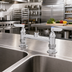 Thumbnail image #2 for T&S Brass Deck-Mount Manual Faucet Base with Lever Handles, 8-Inch Centers, Rigid Base Only