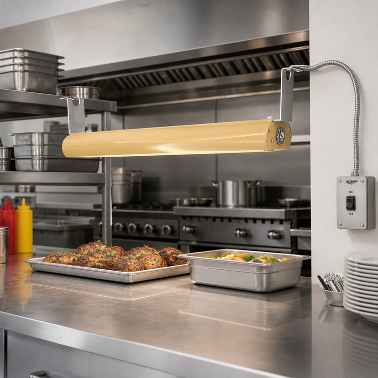 Product image #2 for Vollrath 42-Inch Low Profile Unlighted Strip Heat Lamp with Remote Toggle Switch