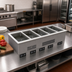 Thumbnail image #2 for Vollrath Five-Well Electric Induction Dry Well Hot Food Drop-In, 208-240V