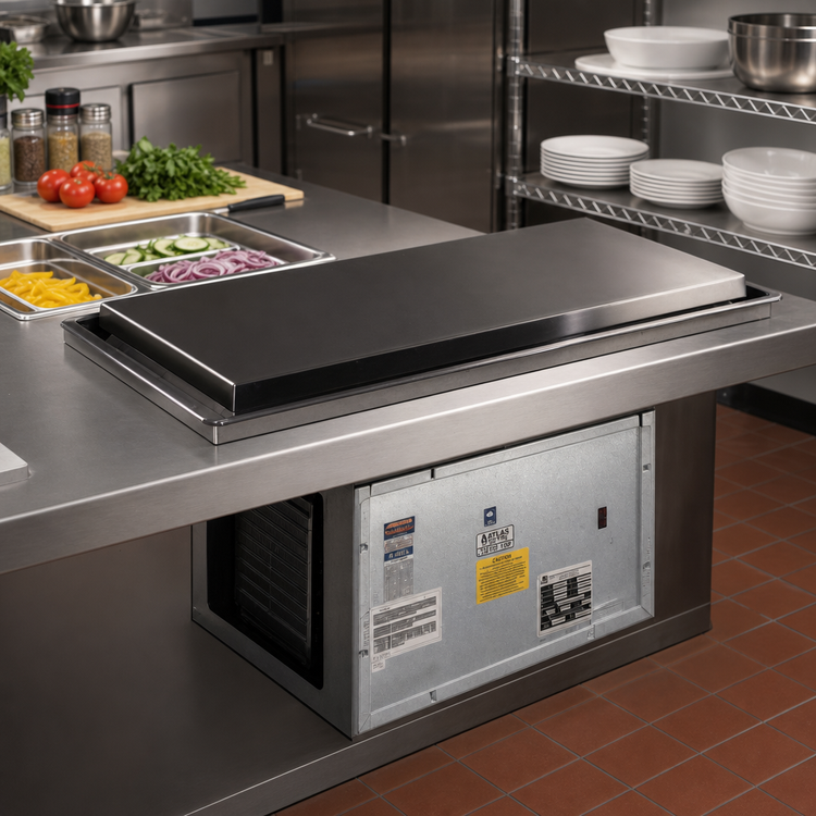 Product image #2 for Atlas Metal WFX-5 Drop-In Remote Frost Top Unit - 66.5 Inch