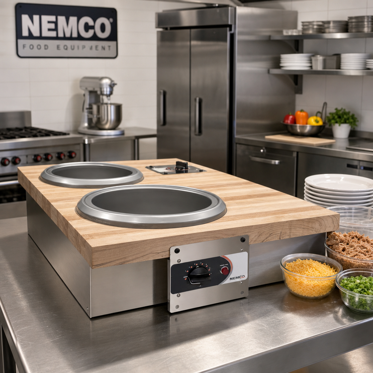 Product image #2 for Nemco 6160-CW 7 Quart Electric Drop-In Wet Operation Hot Food Well Warmer