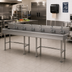 Thumbnail image #2 for Advance Tabco ADA Freestanding Multiwash Hand Wash Sink, 100 Inches, 5 Faucet Hole Sets
