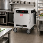 Thumbnail image #3 for Metro HotBlox™ HBCN4-DSPC-UC 4-Pan Narrow Pass-Thru Undercounter Heated Holding Cabinet with Digital Touchscreen, 120V