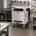 Thumbnail image #3 for Metro HotBlox™ Narrow 4-Pan Pass-Thru Undercounter Heated Holding Cabinet with Digital Touchscreen, Solid Front Door and Clear Rear Door, 120V