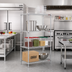 Thumbnail image #2 for Eagle Group Stationary 4-Tier Starter Wire Shelving Unit, 36W x 24D x 63H, Stainless Steel Finish