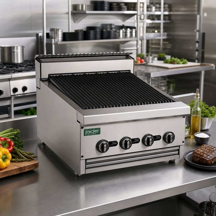 Product image #2 for Jade Bistro 24-Inch Modular Gas Charbroiler with Cast Iron Grates, 60,000 BTU