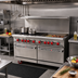 Thumbnail image #2 for American Range 48-Inch Commercial Gas Restaurant Range with 36-Inch Griddle, 2 Open Burners, and 2 Space Saver Ovens
