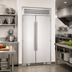 Thumbnail image #2 for True Residential 42-Inch Two-Section Side-by-Side Upright Refrigerator/Freezer with Solid Stainless Steel Doors and Built-In Ice Maker
