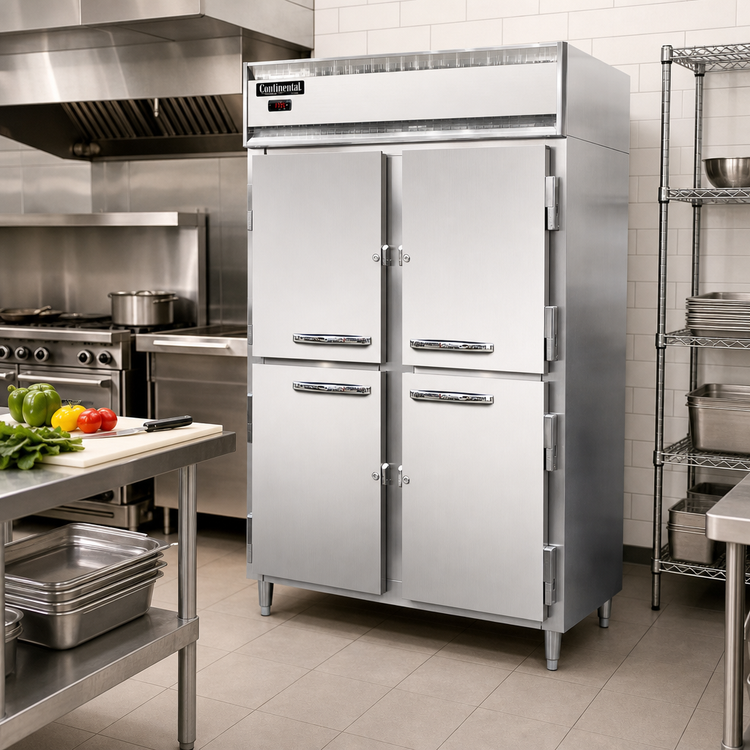 Product image #2 for Continental Refrigerator Designer Line DL2W-SS-HD Two-Section Heated Holding Cabinet