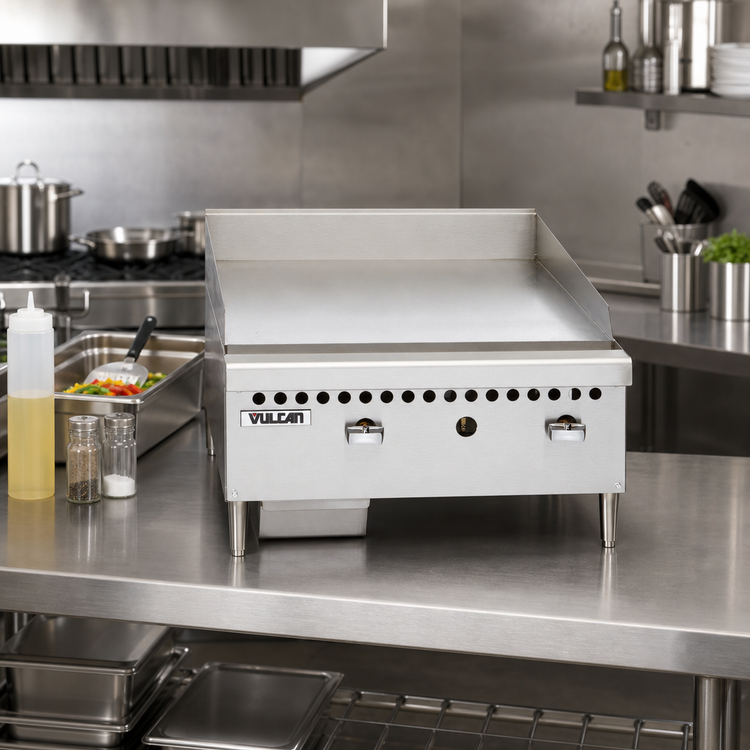 Product image #3 for Vulcan 36-Inch Countertop Gas Griddle with 1-Inch Polished Steel Plate
