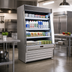 Thumbnail image #2 for Howard-McCray 35E Series Sloped Dairy Open Merchandiser, 51-Inch Wide, Remote Refrigeration, Stainless Steel, LED Shelves