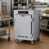 Thumbnail image #2 for Metro C5 8 Series Mobile Pass-Thru Controlled Temperature Holding Cabinet, 1/2 Height, Solid Doors, 8 Sheet Pan Capacity