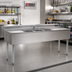 Thumbnail image #2 for Eagle Group 2200 Series 4-Compartment Underbar Sink Unit with Dual Drainboards and Included Faucets, 72-Inch