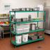 Thumbnail image #2 for Eagle QuadPlus Solid Green Polymer Shelf Mat with Quad-Adjust Frame, 60 x 21 Inches