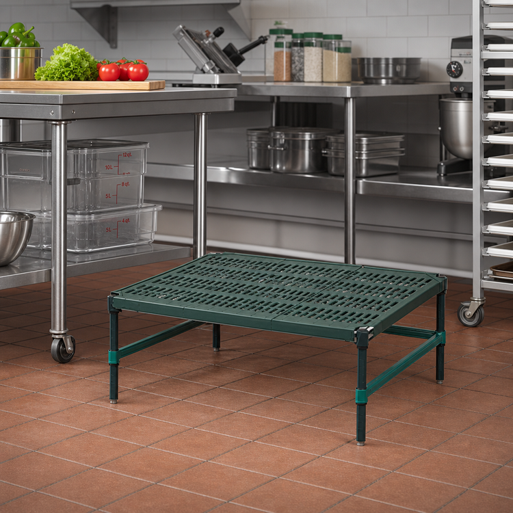 Product image #2 for QuadPlus Stationary Dunnage Rack, 24 x 21 x 14 Inches, 1000 lb. Capacity