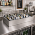 Thumbnail image #2 for Glastender IDU-18X24 Back Bar Bottled Beverage Ice Display Unit, 24 x 18 x 7 Inches, Stainless Steel