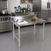 Thumbnail image #2 for Stallion 48 Inch x 24 Inch Stainless Steel Work Table with 5 Inch Backsplash