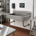 Thumbnail image #2 for Advance Tabco FS-WM-40 Multiwash Wall-Mounted Hand Wash Sink, 40-Inch Wide, 304 Stainless Steel