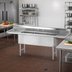 Thumbnail image #2 for Advance Tabco 3-Compartment Fabricated Sink with Left and Right Drainboards, 30 x 30 x 14 Inch Bowls