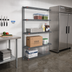 Thumbnail image #2 for Eagle Group Valu-Master 4-Tier Add-On Wire Shelving Unit, 30 x 18 x 63 Inches, Pewter Gray Epoxy