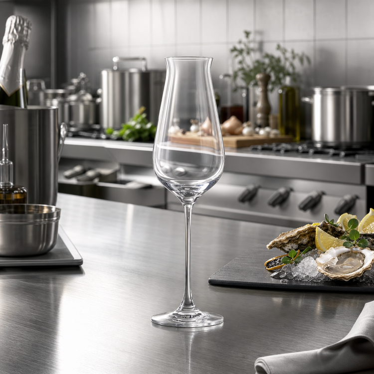 Product image #2 for Lucaris Desire 8 oz Clear Tulip Stemmed Sparkling Glass