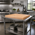 Thumbnail image #2 for John Boos Edge Grain Northern Hard Rock Maple Work Table Top, 36 x 36 x 2-1/4 Inch