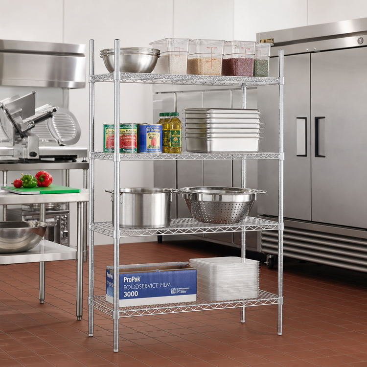 Product image #2 for Advance Tabco Special Value Series 24 Inch x 24 Inch Heavy Duty Chrome Plated Wire Shelf