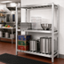 Thumbnail image #2 for Lifetime Tough Fully Assembled All-Welded 2-Shelf Channel Style Aluminum Dunnage Shelving, 72 x 20 x 64 Inches