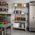 Thumbnail image #3 for Cambro Camshelving Premium 4-Tier Stationary Starter Unit, 30 x 24 x 64 Inches, 3 Vented + 1 Solid Shelves, Speckled Gray