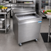 Thumbnail image #2 for Stainless Steel Mobile Ice Bin with Sliding Lid, 117 lb Capacity