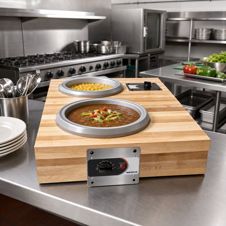 Product image #2 for Nemco 7 Quart Round Drop-In Electric Hot Food Well Warmer