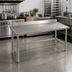 Thumbnail image #2 for Eagle Spec-Master Marine Series 60-Inch x 24-Inch Stainless Steel Work Table with 4-1/2-Inch Backsplash