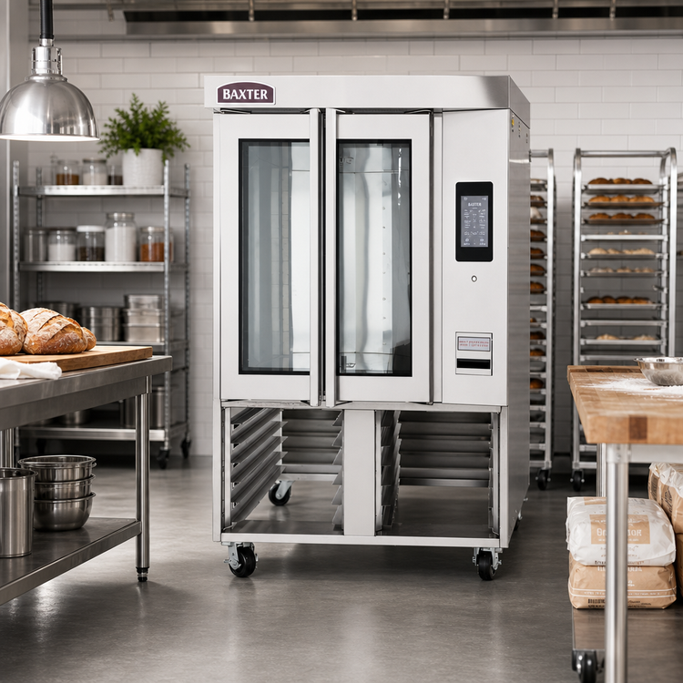 Product image #3 for Baxter OV320E Mini Electric Rotating Rack Oven, 8-Pan Capacity
