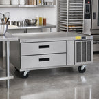 Thumbnail image #2 for Delfield Low Profile F2956P 56-1/4-Inch-Wide Refrigerated Low-Profile Equipment Stand with 2 Drawers, Stainless Steel Top
