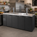 Thumbnail image #2 for True 92-Inch Four-Section Reach-In Single-Zone Refrigerated Draft Bar Cooler with Stainless Steel Top and 2 Draft Columns
