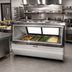 Thumbnail image #2 for Howard-McCray 48-Inch 3-Well Full-Service Hot Food Display Case, Stainless Steel, Slanted Glass Front