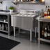 Thumbnail image #2 for Eagle Group 2200 Series Underbar Ice Bin/Cocktail Unit with 7-Circuit Cold Plate, 24-Inch x 24-Inch, 94 lb Capacity, 12-Inch Deep Stainless Steel Liner