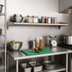 Thumbnail image #2 for Eagle Group Wall-Mounted Shelf, 72 Inch W x 10 Inch D, 14 Gauge Type 304 Stainless Steel