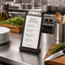 Thumbnail image #2 for Espresso Wood Clipboard Tabletop Menu Card Holder, 4 x 8 Inches