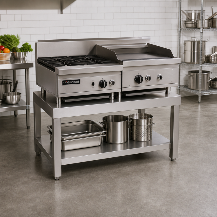 Product image #2 for Garland 48-Inch Stainless Steel Equipment Stand with Open Base