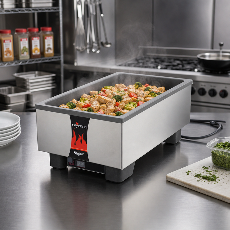 Product image #2 for Vollrath Cayenne® Full-Size Wet Rethermalizer, Single Compartment, 120V